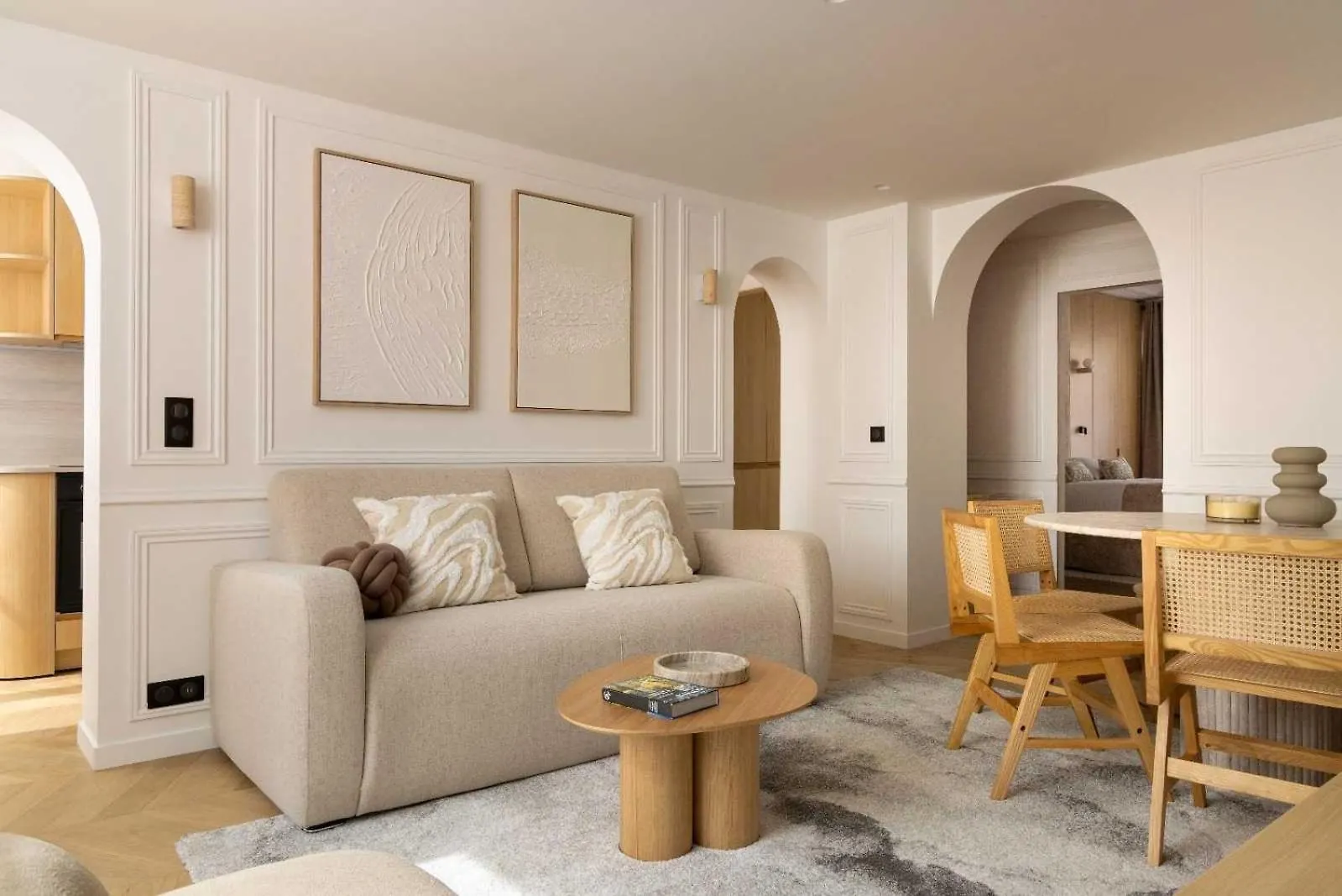 شقة Chic With Ac - 3br-6p - Palais Garnier